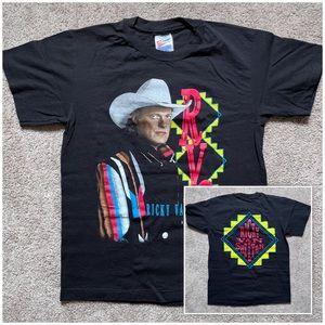 🤠 Vintage T-shirt Ricky Van Shelton Medium 1993 Hanes Country Music Made in USA